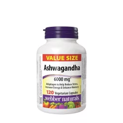 Webber Naturals Ashwagandha 6000 mg 120 Kapszula