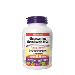   Webber Naturals Glucosamine Chondroitin MSM 500/400/400 mg 120 Tabletta