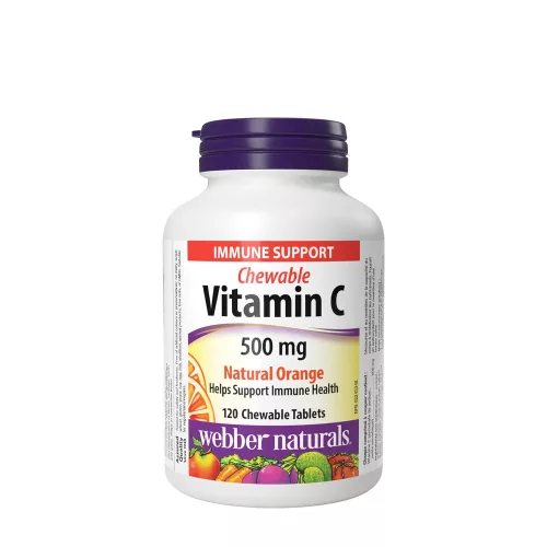 Webber Naturals Vitamin C 500 mg Natural Orange - C-vitamin 500 mg 120 Rágótabletta