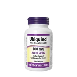   Webber Naturals Ubiquinol Active CoQ10 100 mg 100 Lágykapszula