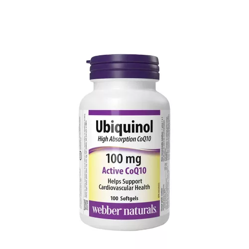 Webber Naturals Ubiquinol Active CoQ10 100 mg 100 Lágykapszula
