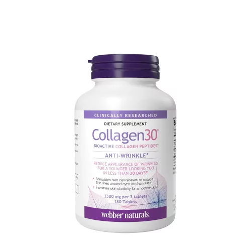 Webber Naturals Collagen30 Anti-Wrinkle Bioactive Collagen Peptides 180 Tabletta