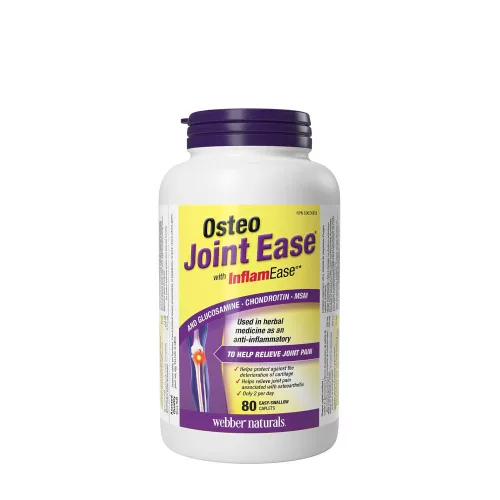 Webber Naturals Osteo Joint Ease with InflamEase and Glucosamine Chondroitin MSM 80 Filmtabletta