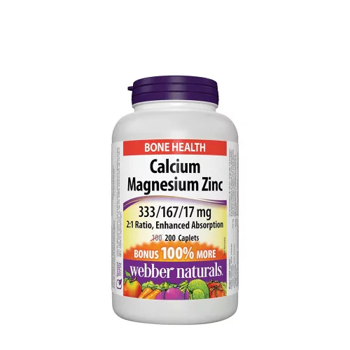 Webber Naturals Calcium Magnesium Zinc 333/167/17 mg 200 Filmtabletta