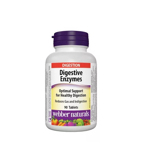 Webber Naturals Digestive Enzymes - Emésztőenzimek 90 Tabletta