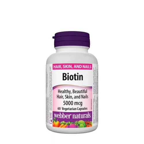 Webber Naturals Biotin 5000 mcg 60 Kapszula