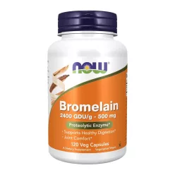 Now Foods Bromelain 2400 GDU/g 500mg 120 Kapszula