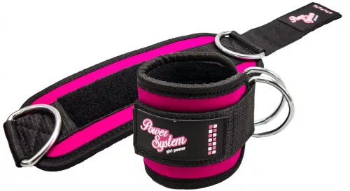 Power System Ankle Straps Gym Babe - Női Erősítő Bokapánt Rózsaszín