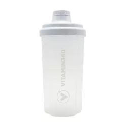 Vitamin360 Átlátszó Shaker 500 ml - Fehér