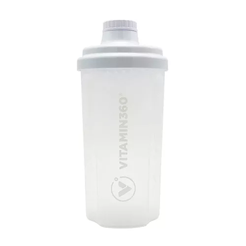 Vitamin360 Átlátszó Shaker 500 ml - Fehér
