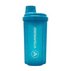Vitamin360 Átlátszó Shaker 500 ml - Világoskék