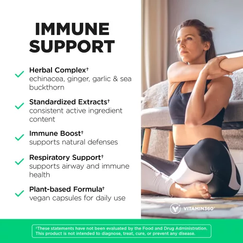 Vitamin360 Immune Support - Immunerősítő Készítmény 60 Kapszula
