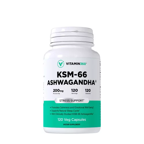 Vitamin360 KSM-66 Ashwagandha® - India Ginzeng 120 Kapszula