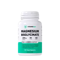   Vitamin360 Magnesium Bisglycinate 200 mg – Magnézium-biszglicinát 120 Kapszula