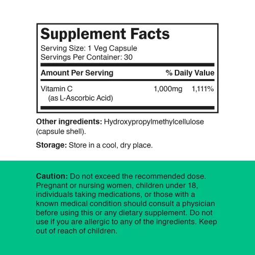 Vitamin360 C-1000 - C-vitamin 1000 mg 30 Veg Kapszula