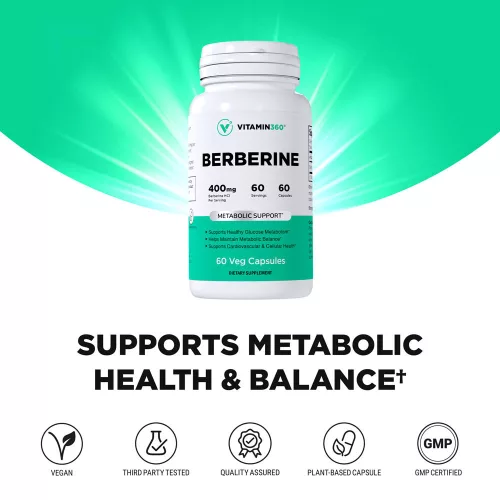 Vitamin360 Berberin 60 Veg Kapszula