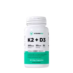 Vitamin360 K2 (MK-7) + D3 (2000 NE) 30 Veg Kapszula