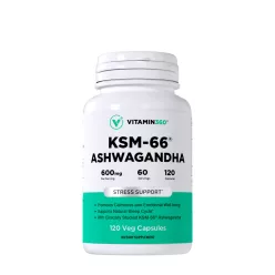   Vitamin360 KSM-66 Ashwagandha® 600 mg - Indiai Ginzeng 120 Veg Kapszula