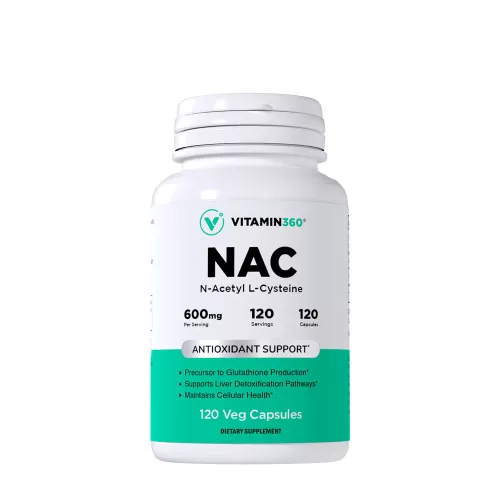 Vitamin360 NAC 600 mg - N-acetil-L-cisztein 120 Kapszula