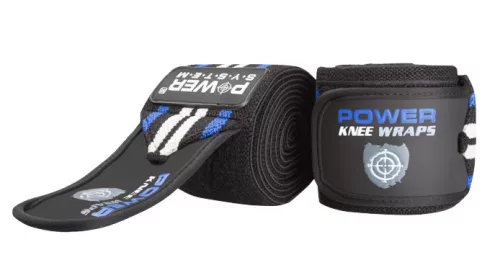 Power System Knee Wraps - Térdbandázs Kék