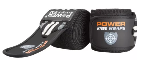 Power System Knee Wraps - Térdbandázs Szürke