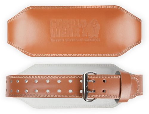 Gorilla Wear 6 Inch Padded Leather Lifting Belt Bőr Súlyemelő Öv