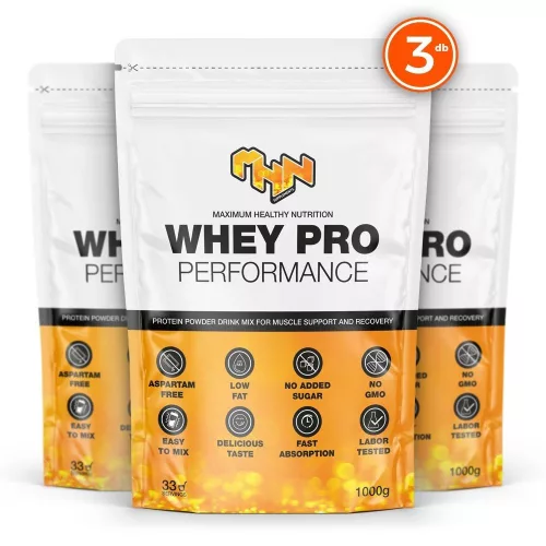 Mhn Sport Supplements Whey Pro Performance - 3-as Csomag 3x1000 g