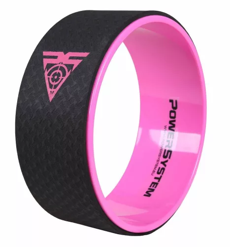 Power System Yoga Wheel Pro - Jóga Kerék Fekete/Rózsaszín