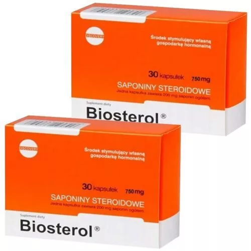Megabol Biosterol Természetes Szteroid Helyettesítő 200 mg Saponin Tartalommal Dupla Csomag 2x30 Kapszula