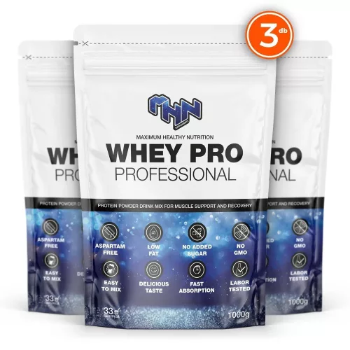 Mhn Sport Supplements Whey Pro Professional - 3-as Csomag 3x1000 g