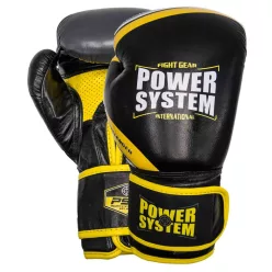   Power System Boxing Gloves Challenger - Magas Minőségű Boxkesztyű Fekete/Sárga