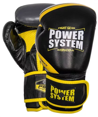 Power System Boxing Gloves Challenger - Magas Minőségű Boxkesztyű Fekete/Sárga