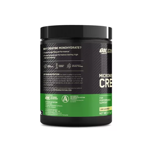 Optimum Nutrition Micronised Creatine Powder Ízesítetlen 317 g