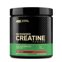   Optimum Nutrition Micronised Creatine Powder 247.5g Fruit Punch
