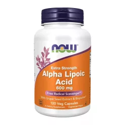   Now Foods Alpha Lipoic Acid 600mg Extra Strength 60 Veg Capsules 60 Kapszula