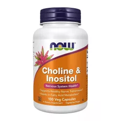 Now Foods Choline & Inositol 100 Veg Capsules 100 Kapszula