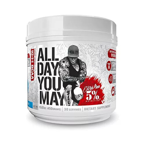 5% Nutrition AllDayYouMay Caffeinated - Legendary Series - BCAA por 456 g