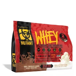   Mutant Mutant Whey 2 Flavours 900g+900g Triple Chocolate & Vanilla Ice Cream (Csoki&Vanília)