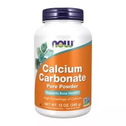   Now Foods Calcium Carbonate Pure Powder 12oz 354ml Unflavored (Ízesítetlen)