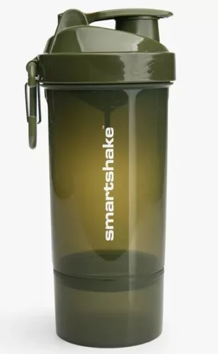 SmartShake Original 2GO ONE Portartós Shaker Army Green (Terepzöld) 800 ml