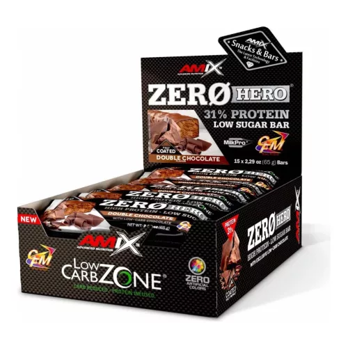Amix Low-Carb ZeroHero 31% Protein Low Sugar Bar 15x65 g