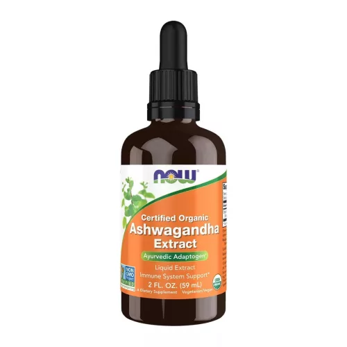 Now Foods Ashwagandha Extract Liquid Certified Organic 59ml 59ml