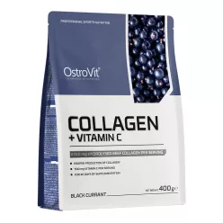   OstroVit Collagen + Vitamin C 400g Blackcurrant (Fekete Ribizli)