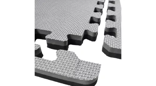 S-Sport Szegély 100x100x2cm puzzle tatamihoz LEE, szürke-fekete