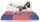S-Sport Puzzle tatami sportszőnyeg 100x100x4 cm LEE piros-kék