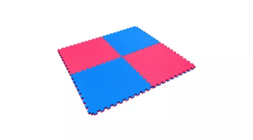 S-Sport Puzzle tatami sportszőnyeg 100x100x4 cm LEE piros-kék