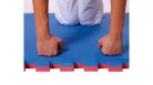 S-Sport Puzzle tatami sportszőnyeg 100x100x4 cm LEE piros-kék