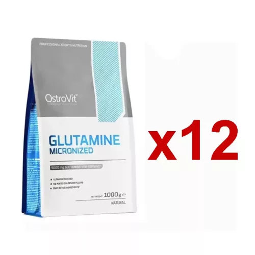OstroVit Glutamine 12x1000g Unflavored (Ízesítetlen)
