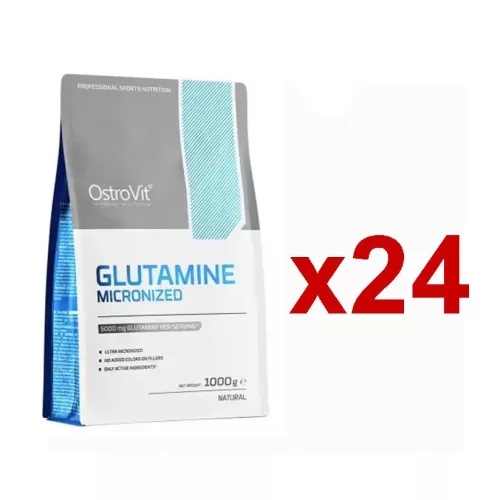 OstroVit Glutamine 24x1000g Unflavored (Ízesítetlen)