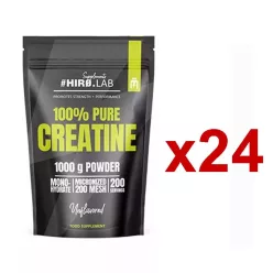   Hiro.Lab Supplements 100% Pure Creatine 24x1000g Unflavored (Ízesítetlen)